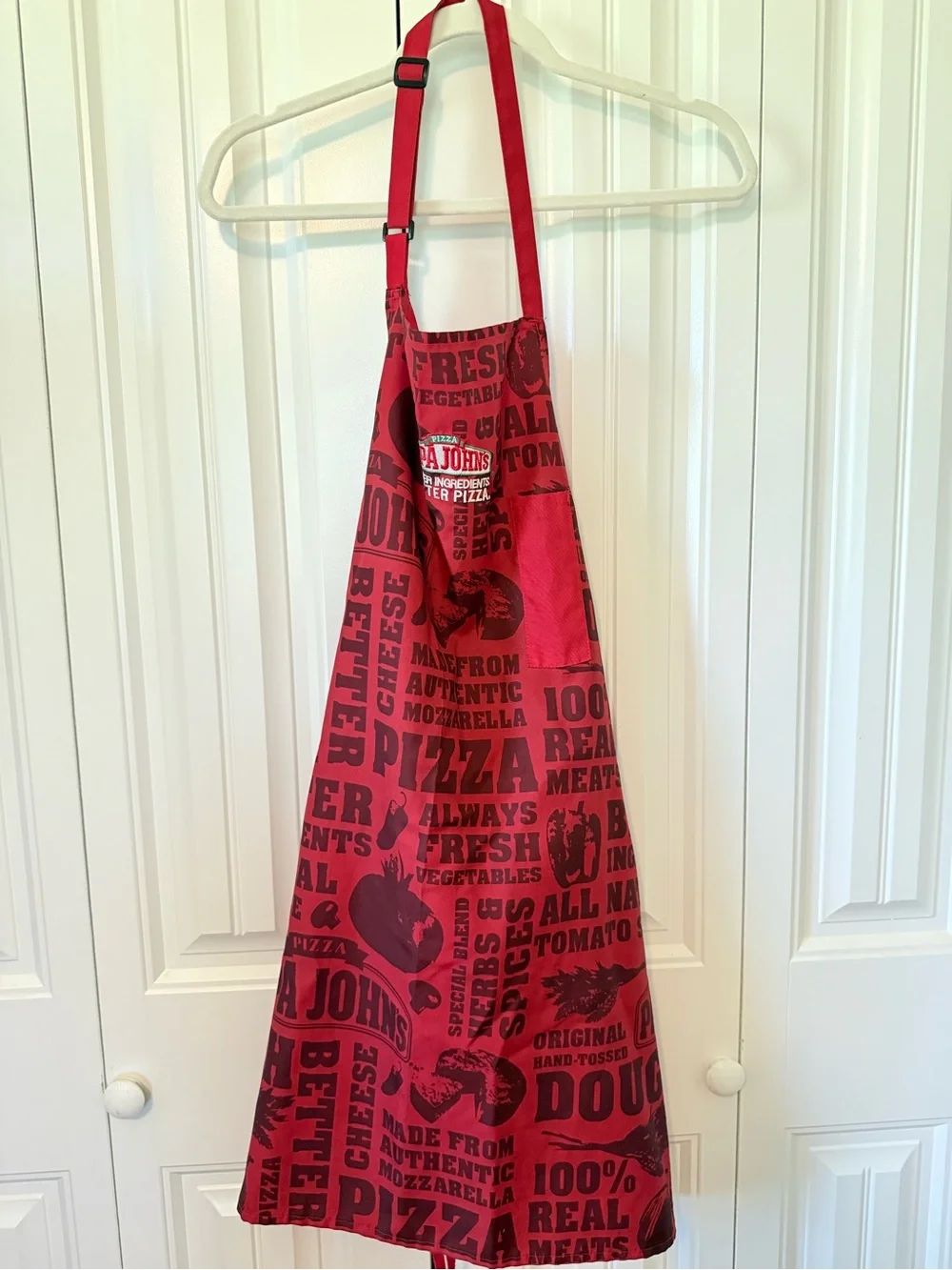 Papa John’s Red Graphic Pizza Apron
